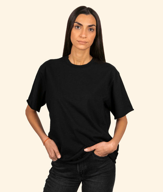 Organic Cotton Black T-shirt - Women - LA Chill