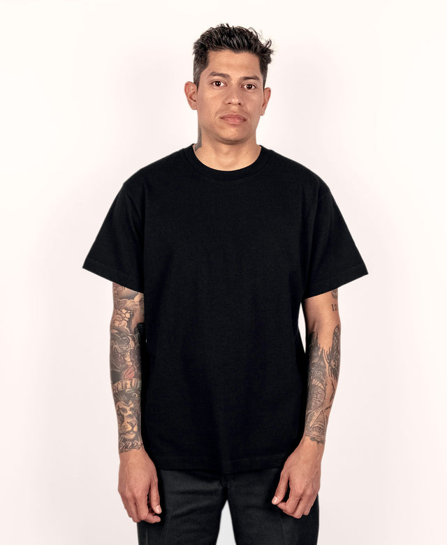 Organic Cotton Black T-shirt - Men - Silver Lake